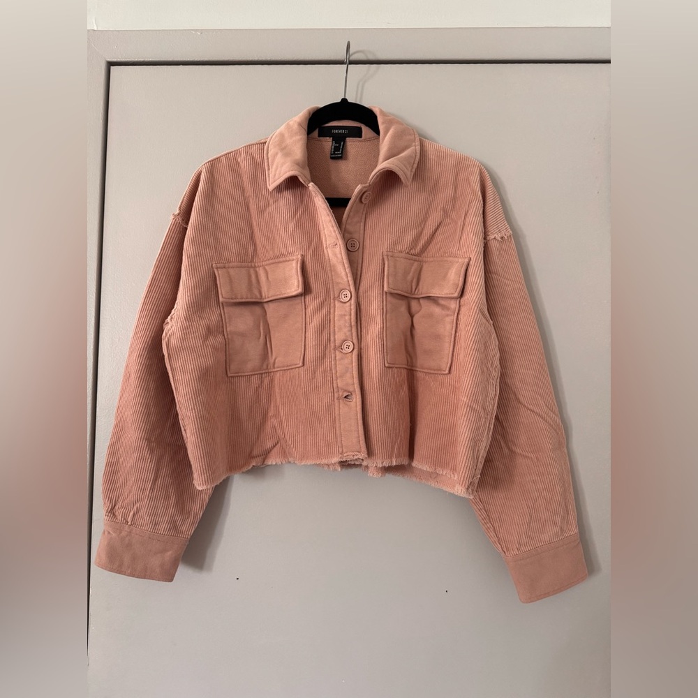 Forever 21 Pink Corduroy Jacket